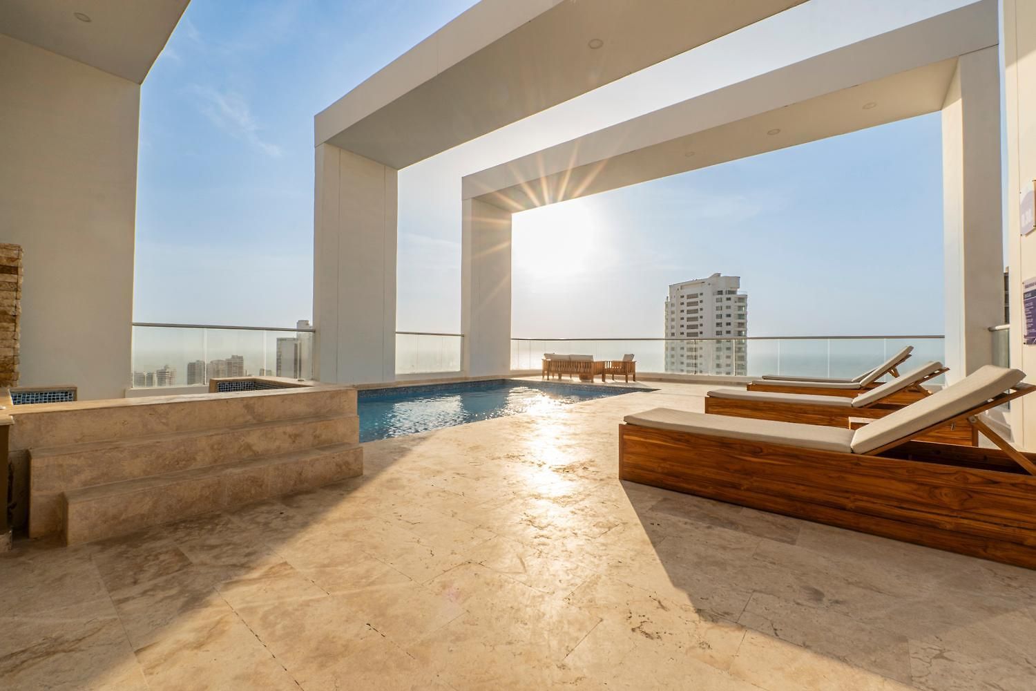 Apartment Luxury Duplex With Pool, Sunset Views, & Comfort Cartagena