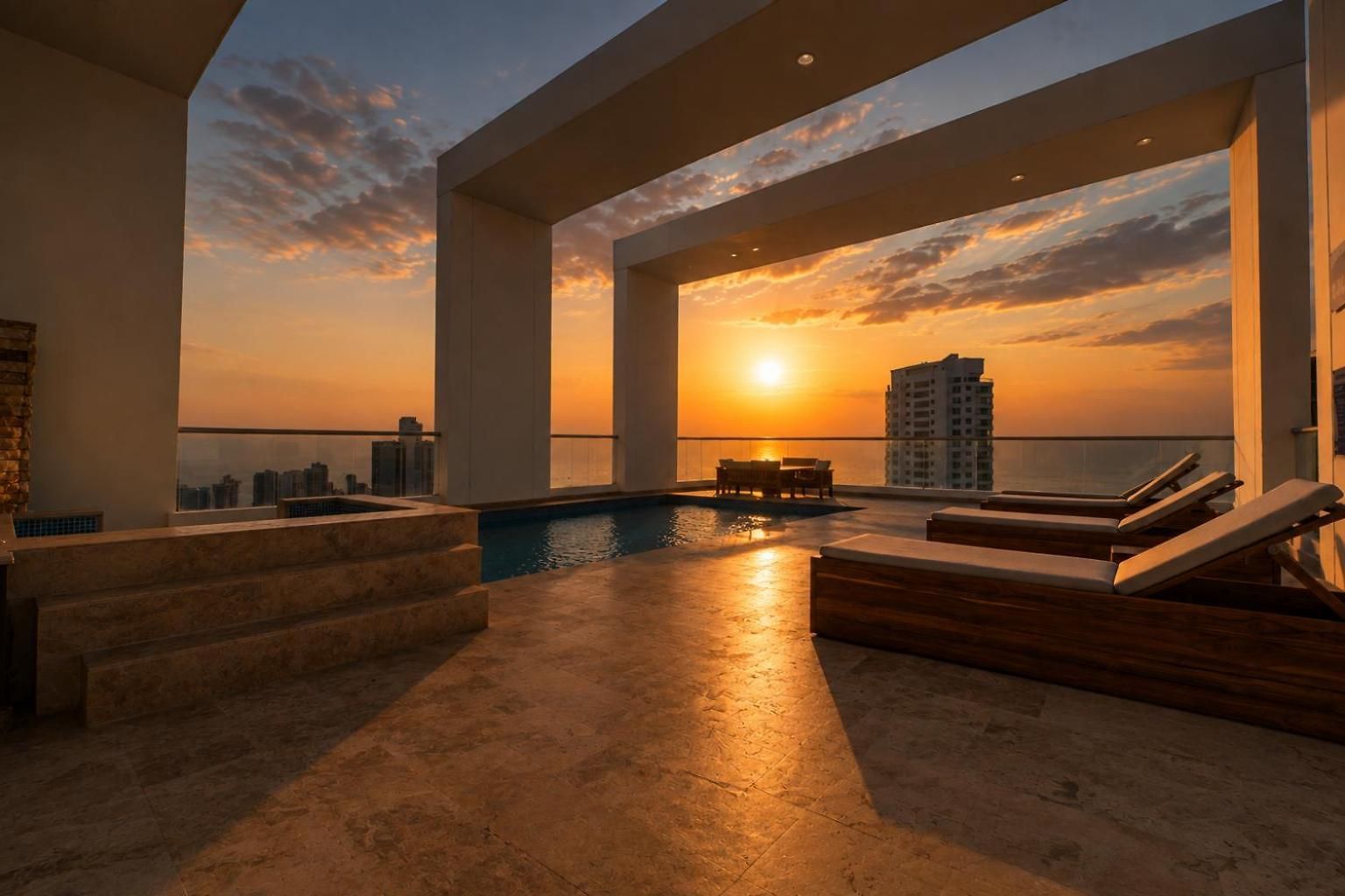 Apartamento Luxury Duplex With Pool, Sunset Views, & Comfort *